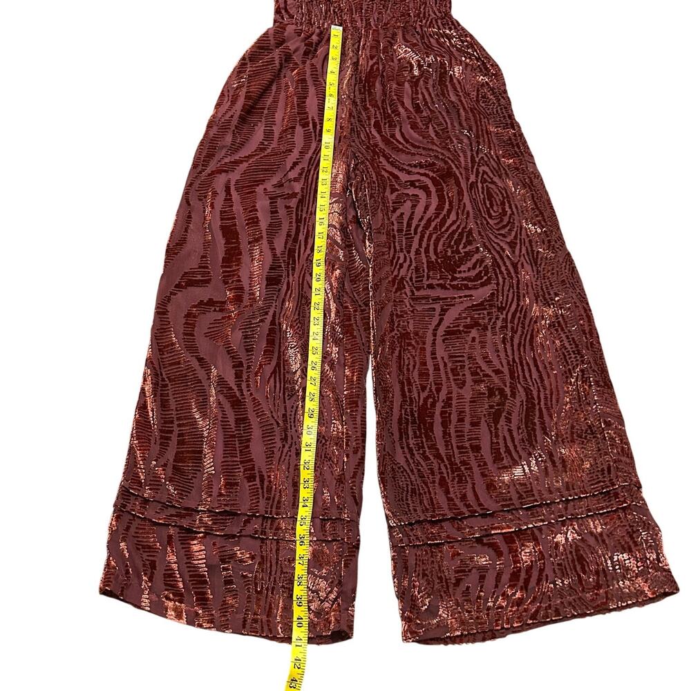Anthropologie Somerset Jumpsuit Velvet Burnout Edition Women's Size XS - Picture 13 of 16